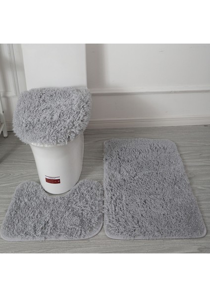 Stil 1 30 Stilleri 3 Adet Peluş Tuvalet Kapak Mat Seti Kaymaz Anti-Statik Yumuşak Banyo Duş Halıları Aşınmaya Dayanıklı Zemin Halıları (Yurt Dışından) modelleri