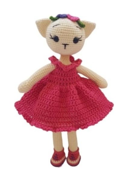 Kibar Kedicik Amigurumi Organik Oyuncak