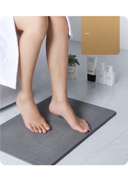 Gri 300 mm x 400 mm Kaymaz Banyo Paspas 30*40 cm Diatomit Toprak Banyo Paspas Kurutma Hızlı Emici Mat Kolay Temizlenebilir Çocuklar Için Yaşlı Banyo Halısı (Yurt Dışından) fırsatları