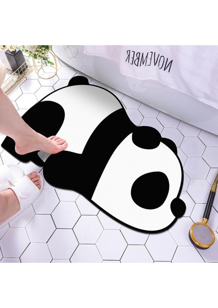 E Sevimli Köpek Panda Süper Emici Banyo Paspas Kaymaz Çabuk Kuruyan Kauçuk Karikatür Hayvan Duş Halısı Ev Paspaslar Tuvalet Halı (Yurt Dışından) fiyatları
