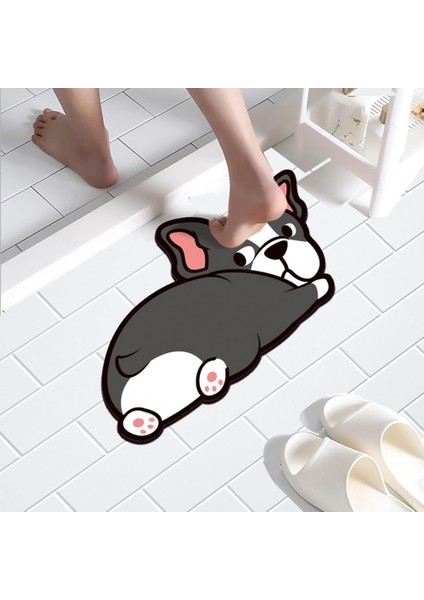 E Sevimli Köpek Panda Süper Emici Banyo Paspas Kaymaz Çabuk Kuruyan Kauçuk Karikatür Hayvan Duş Halısı Ev Paspaslar Tuvalet Halı (Yurt Dışından) modelleri