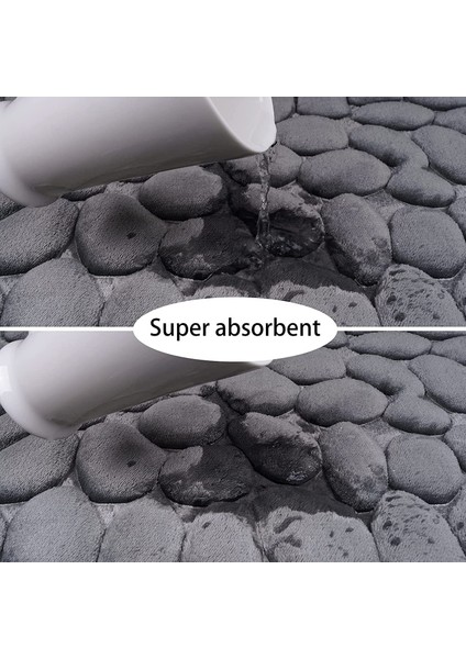 Çizgili Kahve 40X60 cm Arnavut Kaldırımı Kabartmalı Banyo Banyo Paspas Mercan Polar Kaymaz Küvet Halı Zemin Halı Duş Odası Paspas Hafızalı Köpük Ped (Yurt Dışından) fırsatları