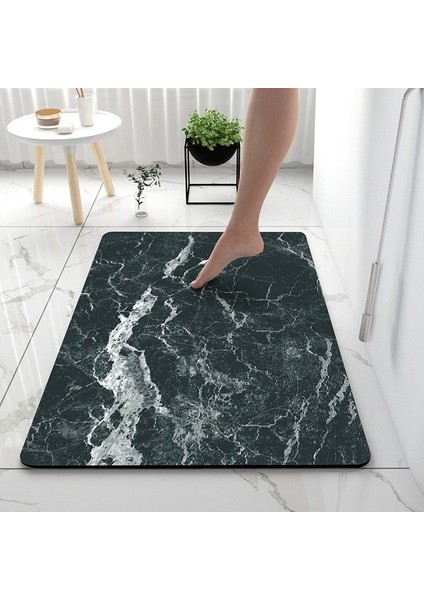 Stil 9 40X60CM Banyo Halıları Yumuşak Diyatomlu Toprak Zemin Mat Süper Emici Tuvalet Halı Kapı Ayak Paspasları Banyo Kaymaz Kauçuk Duş Halı Pedi (Yurt Dışından)