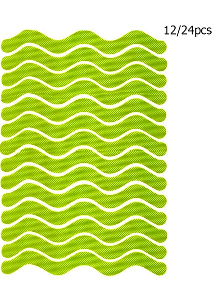 B-GREEN12PCS 6/12/24/36/48 Adet Kaymaz Şeritler Renkli Duş Çıkartmaları Renkli Kaymaz Banyo Güvenlik Şeritleri Küvet Duş Merdiven Zemin (Yurt Dışından)