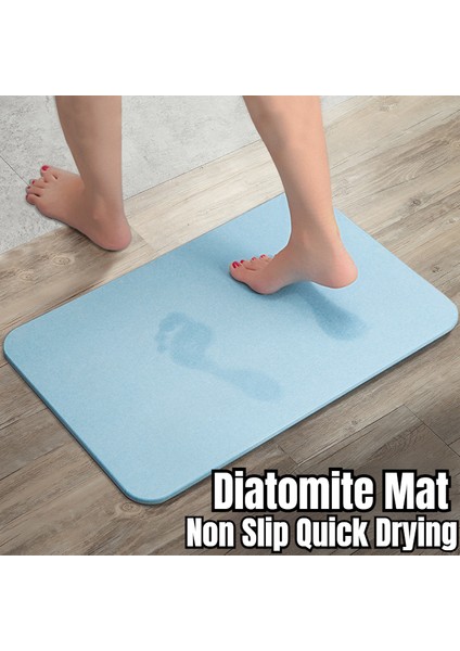 Beyaz 30X30X0.9CM Diatomit Mat Diatomlu Toprak Banyo Paspas Süper Emici Kaymaz Çabuk Kuruyan Banyo Duş Halısı Kapı Ev Kat Mat Banyo Paspası (Yurt Dışından) fiyatları