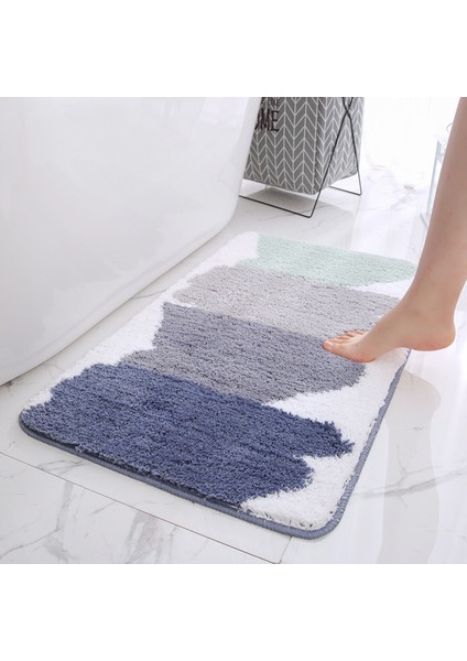 B Siji 40X60 cm Inyahome Kapalı Dekor Alan Halı Mutfak Zemin Banyo Halıları Fas Vintage Yumuşak ve Emici Mikrofiber Banyo Paspas Kaymaz (Yurt Dışından) fiyatları