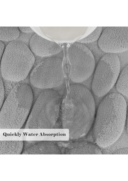 Beyaz 50 cm x 80 cm Arnavut Kaldırımı Kabartmalı Banyo Banyo Paspas Mercan Polar Kaymaz Halı Küvet Zemin Halı Duş Odası Paspas Bellek Köpük Ped (Yurt Dışından) fırsatları