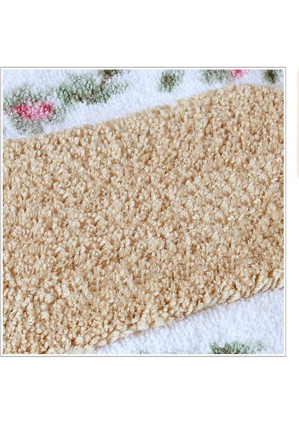 Deve 40X60 cm Oval Şekil Banyo Paspas Çiçek Tarzı Banyo Halıları Uzun Boy Yatak Odası Balkon Zemin Halıları Küvet Yan Paspas Tuvalet 45*120 cm (Yurt Dışından) modelleri