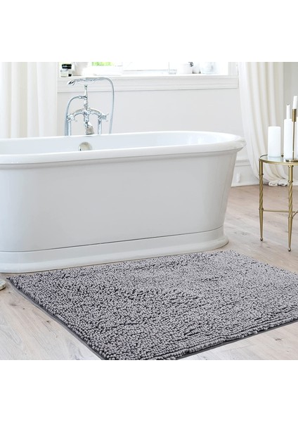 Siyah Mavi Lüks 60X90 cm Banyo Dekor Kaymaz Banyo Paspas Süper Su Emici Halı Seti Banyo Halısı Battaniye Atar Duş Tuvalet Paspaslar (Yurt Dışından)