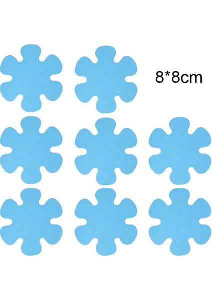 8 Cm-Mavi 12 Adet 6/12/20 Adet Kaymaz Küvet Çıkartmaları Su Geçirmez Çiçek Şekilli Kendinden Yapışkanlı Emniyet Duşu Ev Banyo Için Kaymaz Aplikler (Yurt Dışından)