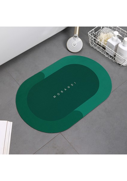 Mavi-Dikdörtgen 40X60 Süper Emici Ev Banyo Paspas Halı Kaymaz Banyo Mutfak Paspaslar Ev Oturma Odası Giriş Kapı Mat Dekor Yıkanabilir Halı. (Yurt Dışından)
