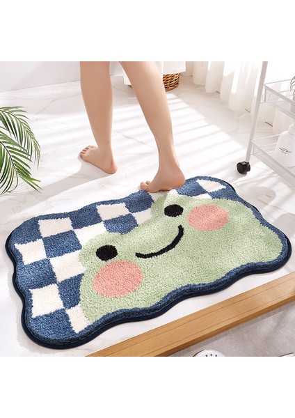 12 45X65CM Kurbağa ve Ayı Akın Banyo Paspas Ev Dekorasyon Paspas Kaymaz Emici Banyo Paspas Süper Yumuşak Elyaf Banyo Halısı (Yurt Dışından) indirimleri