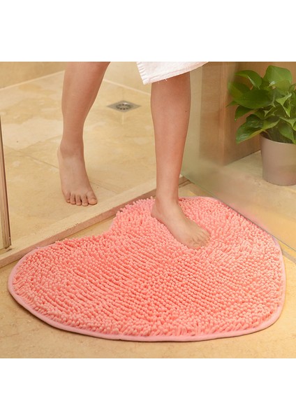 Şampanya Yaklaşık 60X70CM 50-80CM Kaymaz Zemin Mat Şönil Banyo Halısı Yıkanabilir Tuvalet Halısı Kalp Şekli Kapı Mat 1 Pc Zemin Halısı Oturma Odası Için (Yurt Dışından) fiyatları