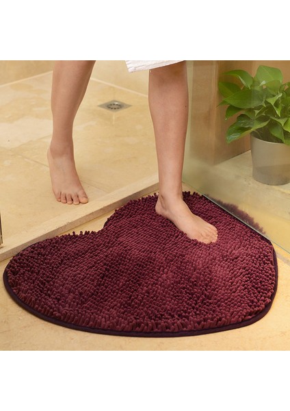 Şampanya Yaklaşık 60X70CM 50-80CM Kaymaz Zemin Mat Şönil Banyo Halısı Yıkanabilir Tuvalet Halısı Kalp Şekli Kapı Mat 1 Pc Zemin Halısı Oturma Odası Için (Yurt Dışından) modelleri