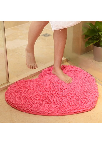 Şampanya Yaklaşık 60X70CM 50-80CM Kaymaz Zemin Mat Şönil Banyo Halısı Yıkanabilir Tuvalet Halısı Kalp Şekli Kapı Mat 1 Pc Zemin Halısı Oturma Odası Için (Yurt Dışından) indirimleri