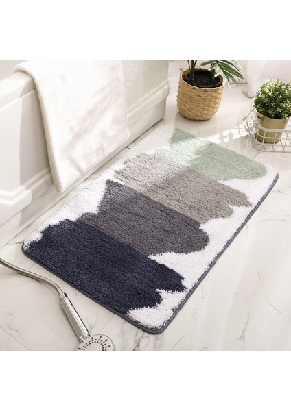 NO.001 60X90 cm (24X35 Inç) Yüksek Kaliteli Banyo Paspas Banyo Kaymaz Halı Yumuşak Rahat Yatak Odası Tuvalet Kapı Mat Küvet Emici Halılar Ev Zemin Dekor (Yurt Dışından) modelleri