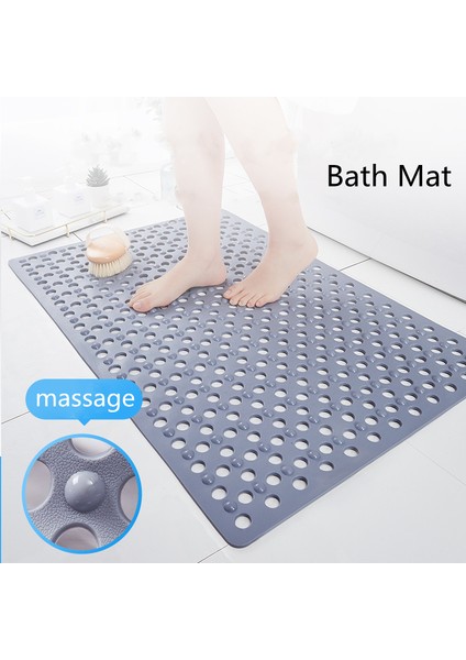 Açık Gri 45X80 cm Kaymaz Banyo Duş Mat Güvenlik Emme Banyo Tuvalet Ayak Pedi Çocuk Yaşlı Anti Düşen Zemin Halı Çevre Tatsız (Yurt Dışından) fiyatları