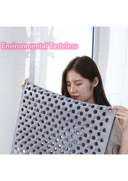 Açık Gri 45X80 cm Kaymaz Banyo Duş Mat Güvenlik Emme Banyo Tuvalet Ayak Pedi Çocuk Yaşlı Anti Düşen Zemin Halı Çevre Tatsız (Yurt Dışından) fırsatları