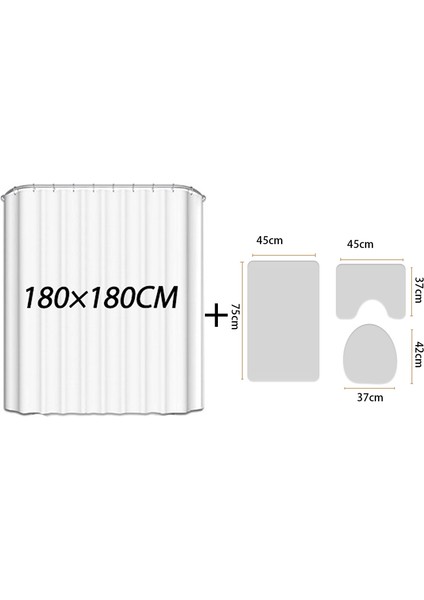 4 ADET-698 Çiçek Avrupa Tarzı Ev Dekor Tuvalet Paspas Banyo Paspas ve Duş Perdesi Seti Banyo Halı Seti Kaymaz Banyo Ayak Mat (Yurt Dışından) fiyatları
