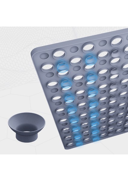 Mavi 45X80 cm Çevre Dostu Pvc Hamile Kadın Çocuk Banyo Paspas Kaymaz Toksik Olmayan Ayak Masajı Banyo Paspasları Kaymaz Banyo Paspas Banyo Halıları (Yurt Dışından) modelleri