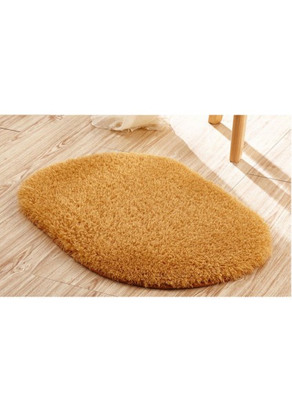 Haki 30X50 cm Kaymaz Banyo Paspasları Bellek Köpük Banyo Halısı Elips Paspaslar Yumuşak Su Emme Banyo Paspasları Tuvalet Zemin Kapı Halısı Kalın Halılar (Yurt Dışından)