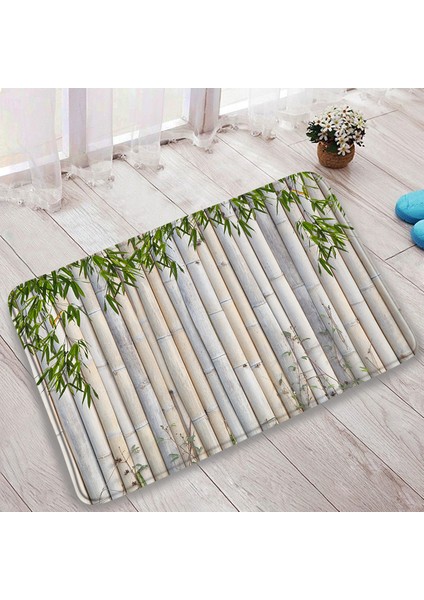 DD-8129J 60X40CM-23.6X15.7IN Bambu Zen Taş Akışı Banyo Kaymaz Banyo Paspasları Mutfak Halıları Giriş Paspas Oturma Odası Başucu Zemin Halı Ev Dekor (Yurt Dışından)