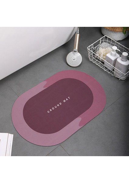 D-Red 40X60 cm Süper Emici Banyo Halısı Kaymaz Banyo Paspas Anında Kuruyan Banyo Paspas Zemin Halı Ev Duş Geçirmez Kaymaz Banyo Paspasları (Yurt Dışından)