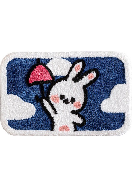 011 400MMX600MM Pastoral Stil Banyo Paspas Çok Boyutlu Banyo Mutfak Halı Seti Kaymaz Paspas Duş Odası Tuvalet Halıları Zemin Alanı Dekor Pedi (Yurt Dışından)