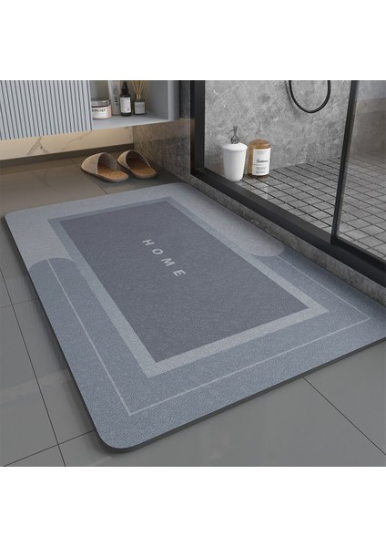 Oval Mavi 50X80 cm Diatom Çamur Kaymaz Mat Banyo Banyo Halısı Süper Emici Ön Kapı Mat Banyo Malzemeleri Diatom Çamur Zemin Üzerinde Banyo Paspası (Yurt Dışından) fiyatları