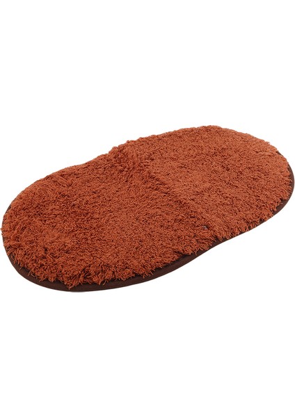 Kahverengi Mikrofiber Banyo Rahat Banyo Pedi Kaymaz Mat Küvet Odası Oturma Odası Kapı Merdiven Ayak Paspaslar Yastık (Yurt Dışından)