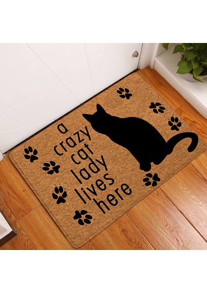 BJW-4060-211008 (14) 400MMX600MM Mutfak Halı Paspaslar Oturma Odası Için Hoş Geldiniz Mat Hayvan Sevimli Kedi Paspas Mutfak Mat Banyo Kaymaz Halı Kapı Halı (Yurt Dışından) indirimleri