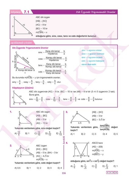 11. Sınıf Matematik Konu Anlatımı Mps + Soru Bankası indirimleri