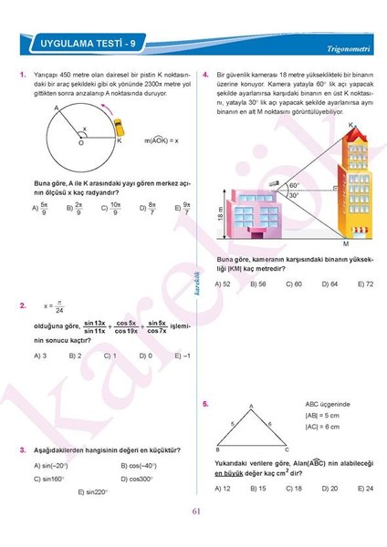 11. Sınıf Matematik Soru Bankası fırsatları