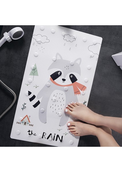 H Yaklaşık 50X80 cm Vantuzlu 1 Adet Banyo Duş Matı Bebek Güvenliği Banyo Kaymaz Mat Karikatür Hayvan Pu Masaj Pedleri Su Geçirmez Tuvalet Halı (Yurt Dışından) indirimleri
