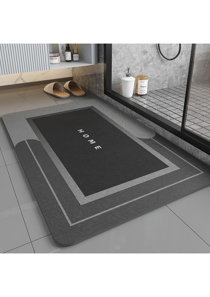 Oval Siyah 40X60 cm Diatom Çamur Kaymaz Mat Banyo Banyo Halısı Süper Emici Ön Kapı Mat Banyo Malzemeleri Diatom Çamur Zemin Üzerinde Banyo Paspası (Yurt Dışından) fırsatları