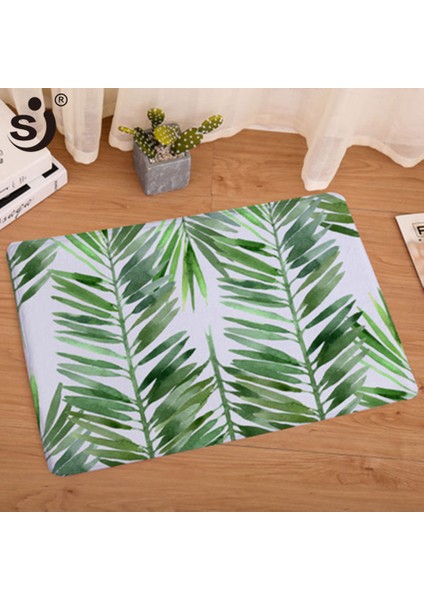 ZH22 400 mm x 600 mm Sj 40*60 cm 1 Adet Tropikal Yağmur Ormanları Yaprakları Kaymaz Banyo Paspas Banyo Halı Kilim Emici Tapis De Bain (Yurt Dışından) fırsatları