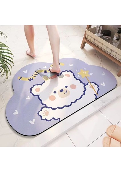 A10 50-80 cm Kaymaz Banyo Paspas Emici Mat Paspas Emici Halılar Banyoda Giriş Paspasları Balkon Sundurma Zemin Alanı Halı Paspas (Yurt Dışından)