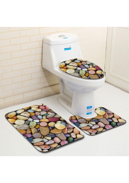 13 Kaymaz Banyo Paspasları Banyo Halısı Banyo 3D Taş Baskı Kaymaz Banyo Halısı Paspas Tuvalet Halısı Banyo Ürünleri (Yurt Dışından) fırsatları