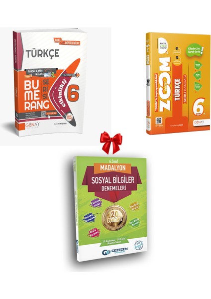 6. Sınıf Türkçe Bumerang Etkinlikli Kitap Konu Anlatımlı ve Zoom Soru Bankası