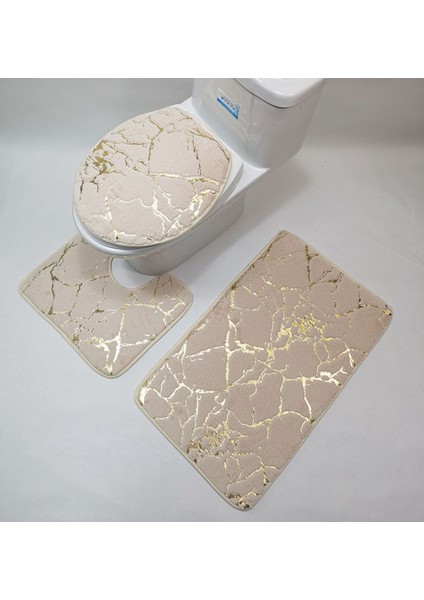 Beyaz 1 Adet Flanel Tuvalet Tuvalet Paspas Banyo Halı Baskı Şerit Bronzlaştırıcı Kaymaz Mat Emici Ayak Pedi Banyo Banyo Aksesuarları (Yurt Dışından) fırsatları