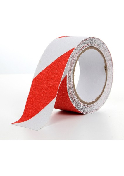 Beyaz Kırmızı 50MM x 500CM 5m Kaymaz Bant Dış Mekan Kaymaz Çıkartmalar Yüksek Sürtünme Kaymaz Çekiş Bandı Merdiven Güvenliği Basamak Adımı Için Aşındırıcı Yapıştırıcı (Yurt Dışından)
