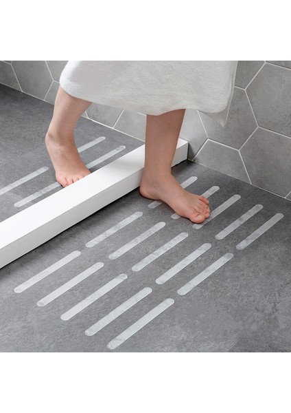 Mavi 24PCS Kaymaz Şeritler Duş Çıkartmaları Banyo Güvenlik Şeritleri Küvetler Duşlar Merdiven Zeminler Için Şeffaf Kaymaz Şeritler Çıkartmalar (Yurt Dışından) fiyatları