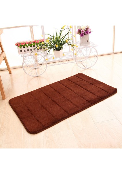 Kahve 400 mm x 600 mm 12 Renk Ev Banyo Paspas Süper Emici Banyo Halıları Kilim Yumuşak Bellek Köpük Zemin Yatak Odası Tuvalet Zemin Duş Halısı Dekor (Yurt Dışından)