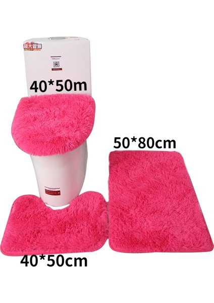 Mandalina 3 Adet Pazen Kaymaz Duş Halıları Setleri Banyo Banyo Paspas Seti Tuvalet Halıları Ev Tuvalet Kapağı Kapağı Duş Odası Halısı Paspaslar (Yurt Dışından) modelleri