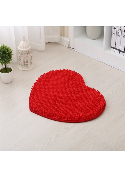Derin Mor Yaklaşık 70X80CM 1 Adet Ev Dekorasyonu Kabarık 48*58CM Aşk Kalp Şekli Kaymaz Banyo Paspasları Banyo Halı Seti 7 Renk Duş Matı Tuvalet Banyo Halıları (Yurt Dışından) fiyatları