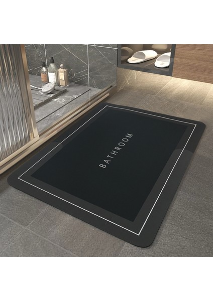 YS002-L1 50CMX80CM Süper Emici Banyo Paspası 31.4 "x 19.6" Hızlı Kuruyan Halı Kaymaz Zemin Mat Giriş Kapısı Mat Banyo Tuvalet Mutfak Halısı (Yurt Dışından)