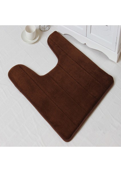 Kahve 40X60 cm Ev Yavaş Ribaund U Şekilli Su Emici Paspaslar Banyo Tuvalet Paspasları Mutfak Paspasları Tuvalet Paspaslar (Yurt Dışından)
