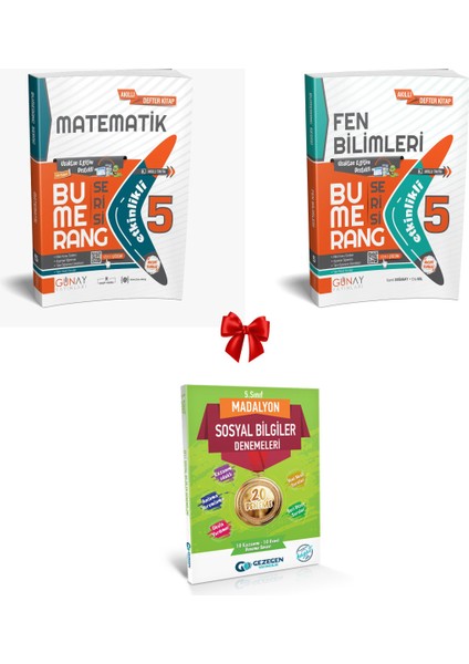 5. Sınıf Matematik ve Fen Bilimleri Bumerang Etkinlikli Kitap Konu Anlatımlı