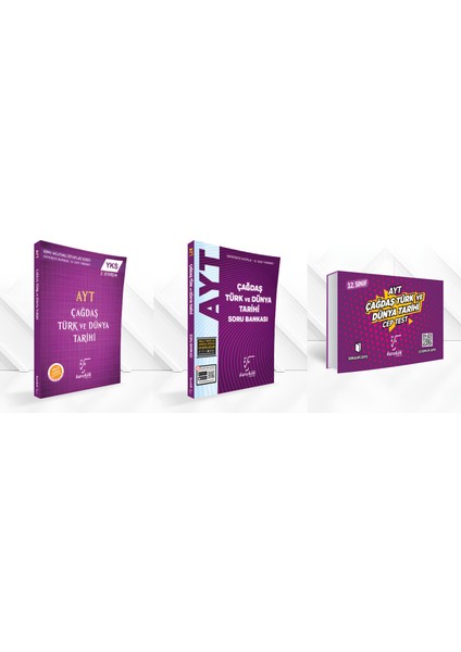 AYT Çağdaş Türk ve Dünya Tarihi Mps + Soru Bankası