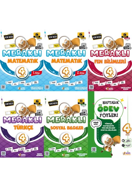 2024 Güncel Yeni Nesil Video Çözümlü İlk Okul 4. Sınıf Seti + Ödev Föyleri